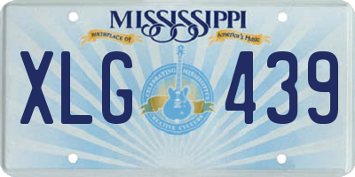 MS license plate XLG439
