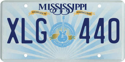 MS license plate XLG440