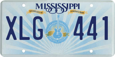 MS license plate XLG441