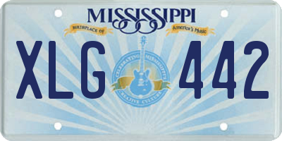 MS license plate XLG442