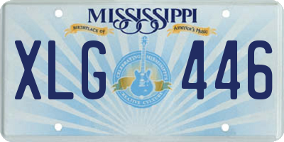 MS license plate XLG446