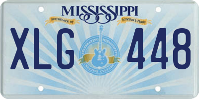 MS license plate XLG448