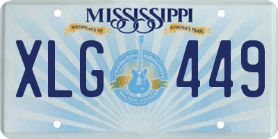 MS license plate XLG449