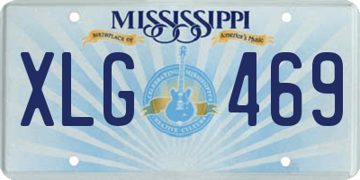 MS license plate XLG469