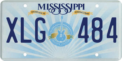 MS license plate XLG484