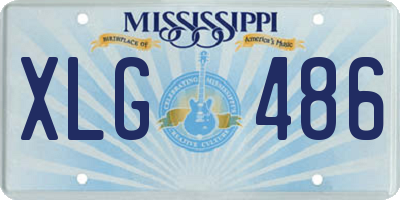 MS license plate XLG486