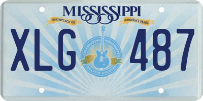 MS license plate XLG487