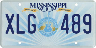 MS license plate XLG489