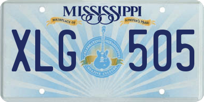 MS license plate XLG505