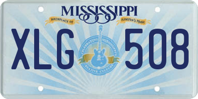 MS license plate XLG508