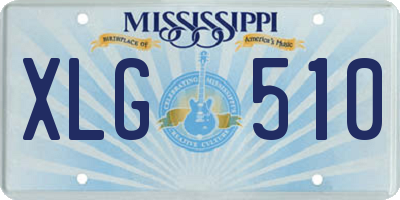 MS license plate XLG510