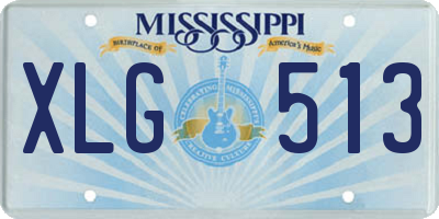 MS license plate XLG513