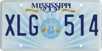 MS license plate XLG514
