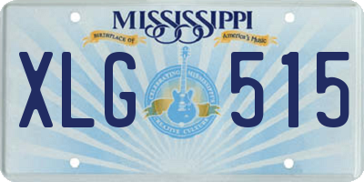 MS license plate XLG515