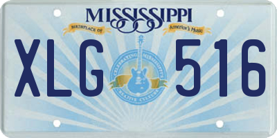 MS license plate XLG516
