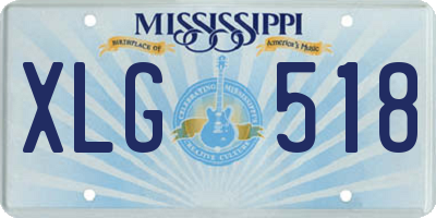 MS license plate XLG518