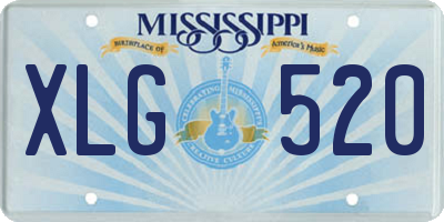 MS license plate XLG520