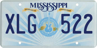 MS license plate XLG522