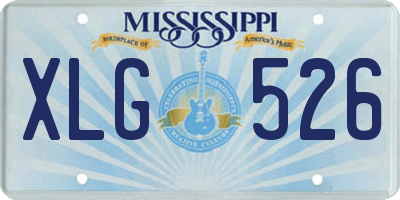 MS license plate XLG526