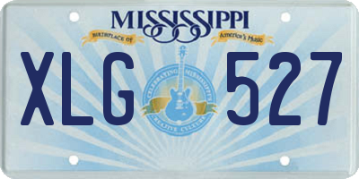 MS license plate XLG527