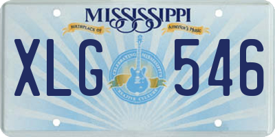 MS license plate XLG546