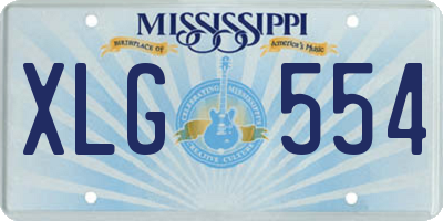 MS license plate XLG554