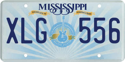 MS license plate XLG556