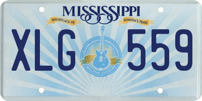 MS license plate XLG559