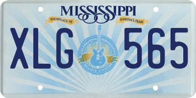MS license plate XLG565