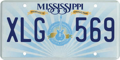 MS license plate XLG569