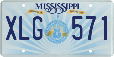 MS license plate XLG571
