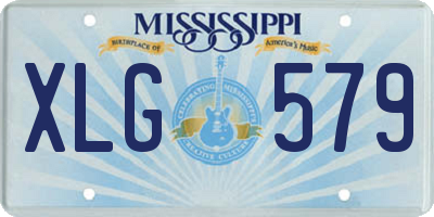MS license plate XLG579