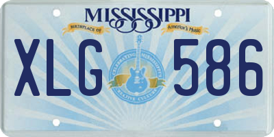 MS license plate XLG586