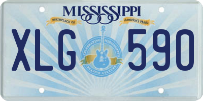 MS license plate XLG590