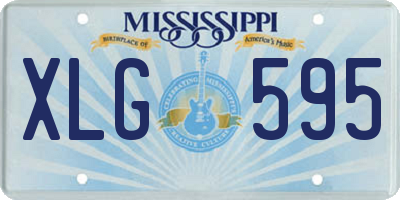MS license plate XLG595