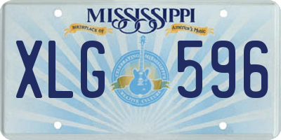MS license plate XLG596