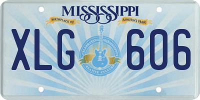 MS license plate XLG606