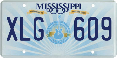 MS license plate XLG609