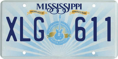 MS license plate XLG611