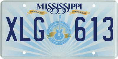 MS license plate XLG613