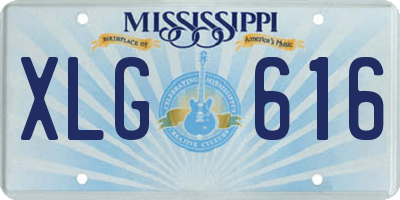 MS license plate XLG616