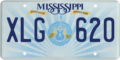 MS license plate XLG620