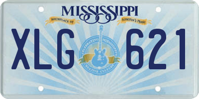 MS license plate XLG621
