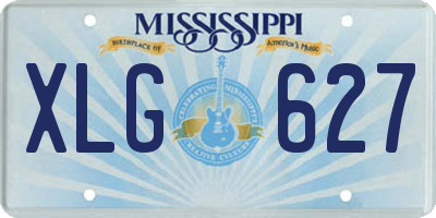 MS license plate XLG627
