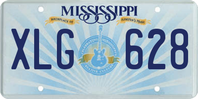MS license plate XLG628