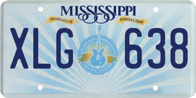 MS license plate XLG638