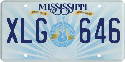 MS license plate XLG646