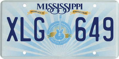 MS license plate XLG649