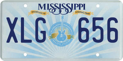MS license plate XLG656