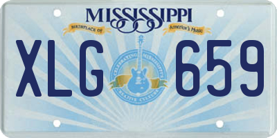 MS license plate XLG659